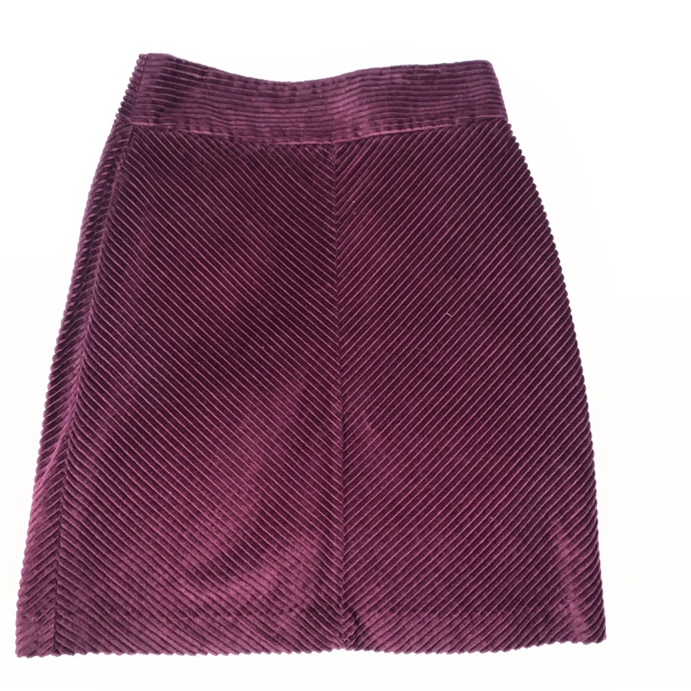 GAP Chevron Burgundy Corduroy Skirt